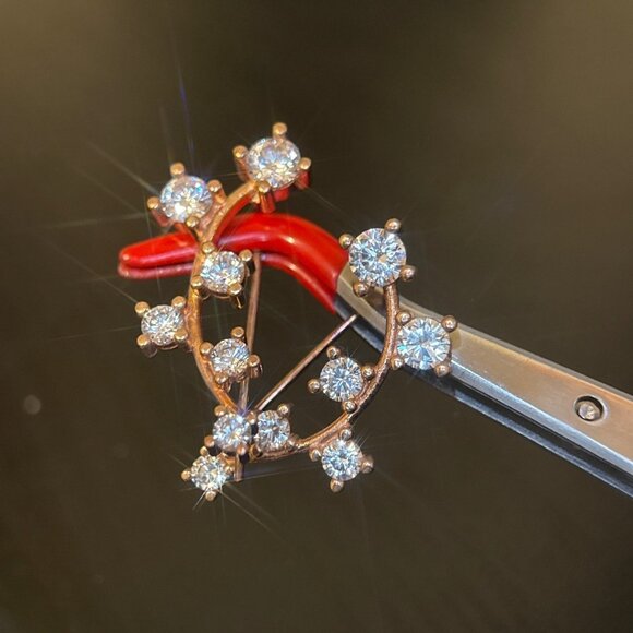 Sparkling Cz Ear Crawlers Earrings - Picture 3 of 5